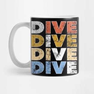 Diver Retro Diving Sea Snorkeling Gift Mug